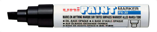 Caneta Uni Paint Marker Px-30 Marcador Permanente Preto