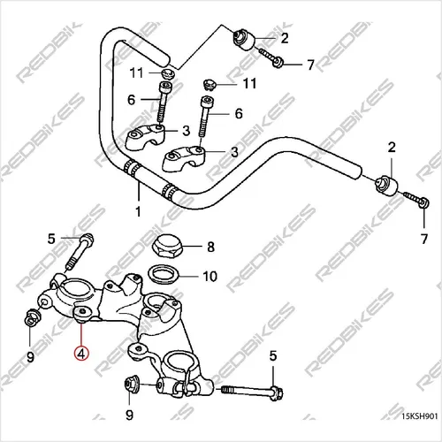 Cristo Superior Honda V Men 125 Original Honda Japon C1