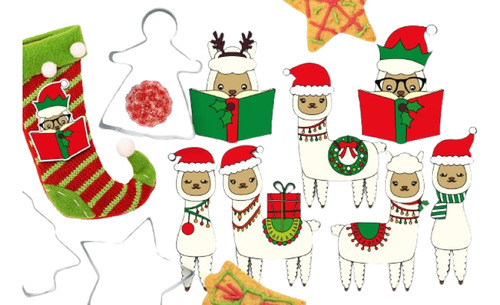 Kit Imágenes Digitales Navidad Llamas 775296