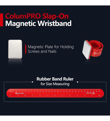 Pulsera Magnética Para Tornillos Clavos Y Brocas Marca 2023 Rojo 0 Mm 0 Mm