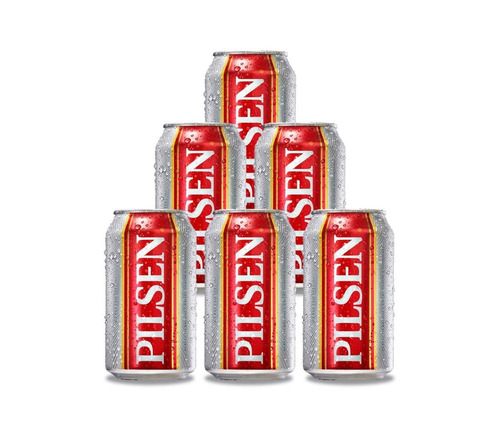 Imagen 1 de 1 de Cerveza Pilsen Lata 354 Cc X 6 Unidades