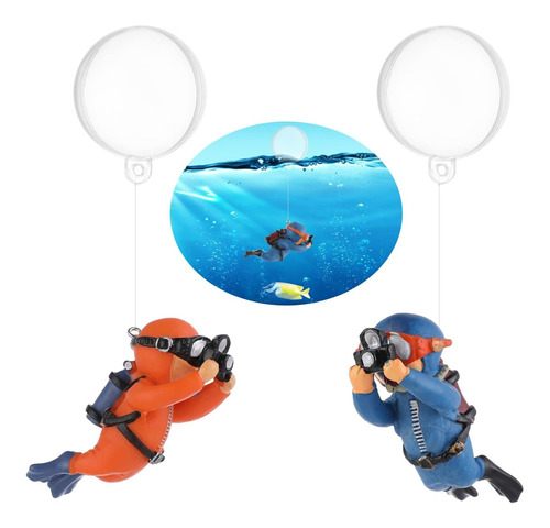 Cobee Decoraciones De Acuario De Buceo, 2 Piezas Flotantes P