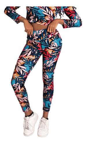 Calza Deportiva Larga Mujer Running Gym Legging Diseños