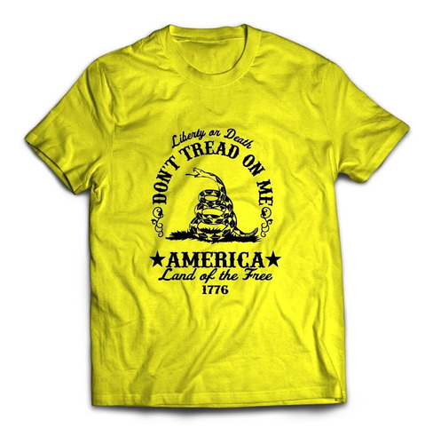 Remera Don't Tread On Me Libertad Muerte Gadsen Libertaria