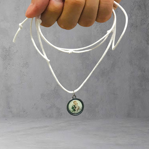 Cordão Medalha São José Com Folheto De Oração
