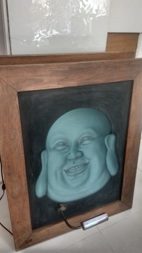 Quadro Buda 3d 99x79cm Original Do Artista Dijaya - Único!