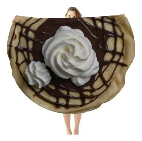 Manta De Franela Con Diseño Divertido De Crepas Y Panqueques