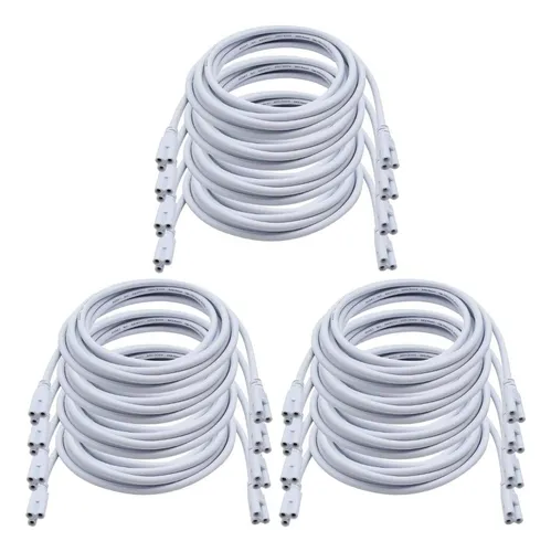Angoily 12 Pcs T5 T8 Led Led Cable De Conector Doble De 3 De