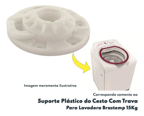 Suporte Cesto Com Trava Brastemp Consul Bwk/bws/bw W10647948