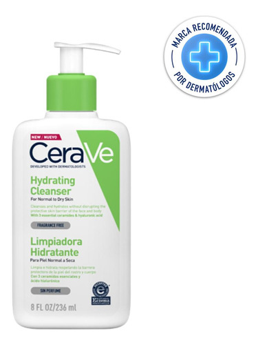 Cerave Limpiador Hidratante Para Piel Normal A Seca 236 Ml