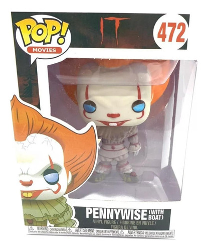 Pennywise. (with Boat). Funko Pop. Movies. N° 472.