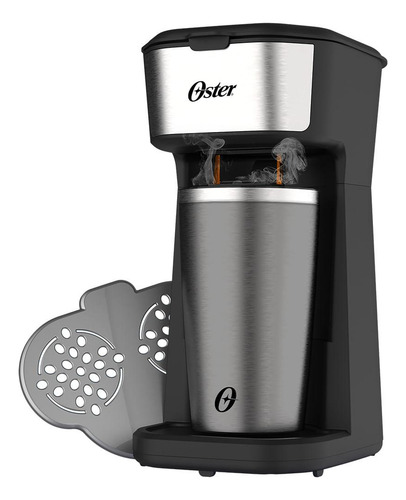 Cafeteira Oster 2day Inox 2 Em 1 Com Copo Térmico 127V