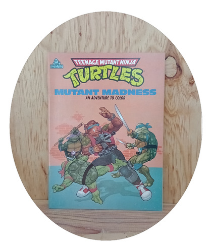 Libro Tortugas Ninja Mutantes Para Colorear  Inglés Vintage