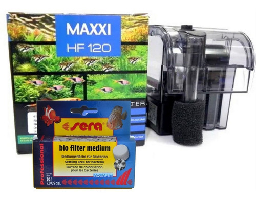 Filtro Maxxi Power Hf-120 120l/h 220v + Siporax Mini 35g