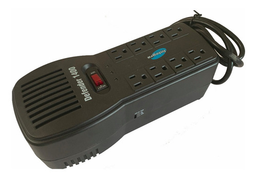 Regulador Protector Voltaje 110v De 8 Tomas 1400va