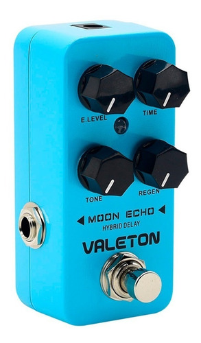 Imagen 2 de 7 de Pedal de efecto Valeton Coral Moon Echo Hybrid Delay CDL-1 celeste