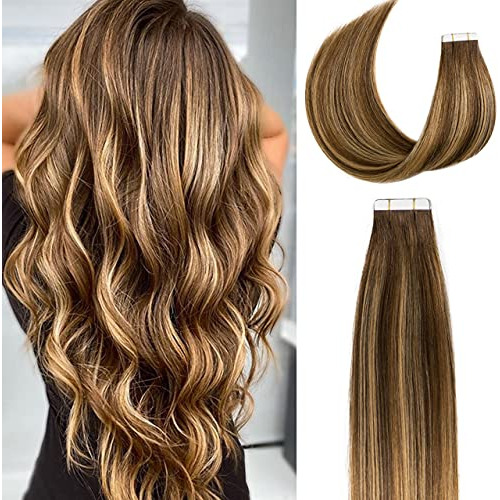 Lacerhair Balayage Tape In Hair Extensions Remy Human H9ftp