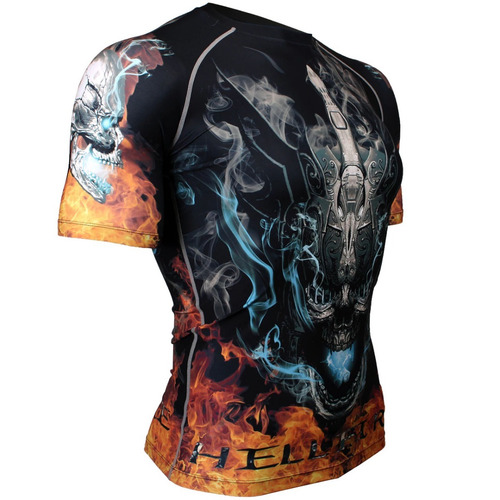 Imagen 4 de 5 de Remera Compresión Btoperform Hell Fire Jiu Jitsu Kite