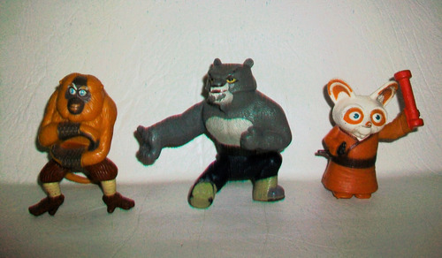 Kung Fu Panda Muñecos Mcdonalds Lote Y Precio X 3 (Usado)