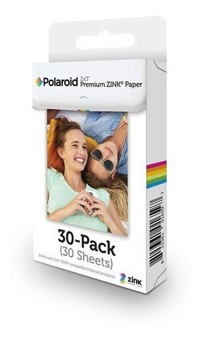 Polaroid 2x3 30 Folhas Papel Fotográfico Premium Zink Paper