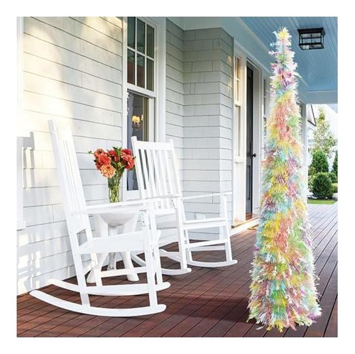 Jialeixi Easter Tinsel Tree, 5 Pies Artificial Pencil Lápiz