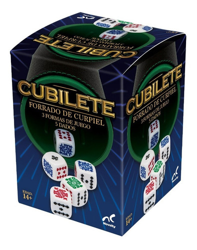 Juegos De Mesa Novelty Cubilete Con 5 Dados