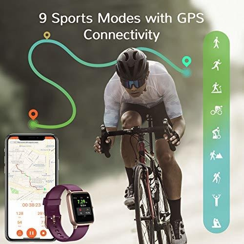 Imagen 3 de 6 de Smartwatch Reloj Inteligente, Con Monitor Cardíaco Purpura
