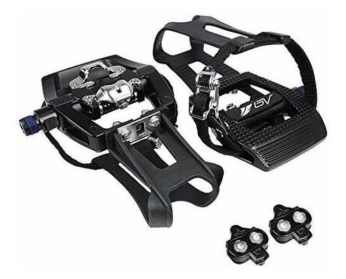 Bv Bike Shimano Spd - Pedales De Bicicleta (9-16  Con Clips 