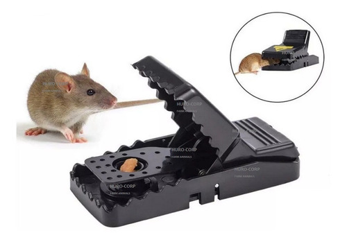 Reutilizables HUANHUA Trampas para Ratones Trampa Ratas en El Hogar y El Jardín Fácil de Instalar Seguridad Alta Sensibilidad Efectiva 4 Piezas Grandes Trampas para Ratas