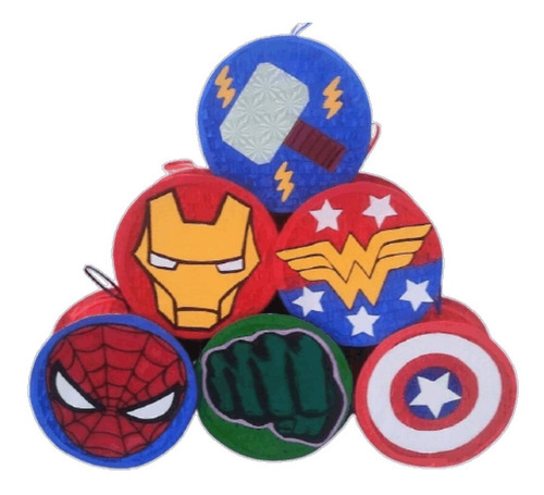 Piñata Superhéroes Thor, Spiderman  Piñatas Envió Gratis