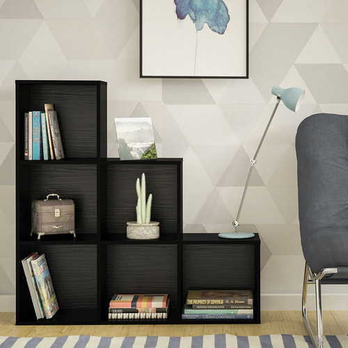 Estante librero Bertolini Grid Negro