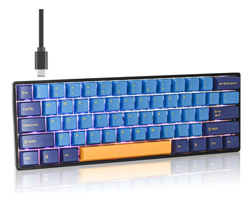 Ussixchare Gk61 Nautilus - Teclado Mecnico 60% Personalizado