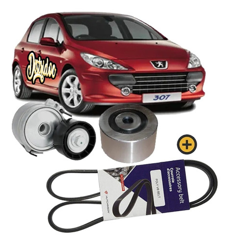 Kit Polyv Correa + Tensores Peugeot 307 2.0 Hdi 110hp