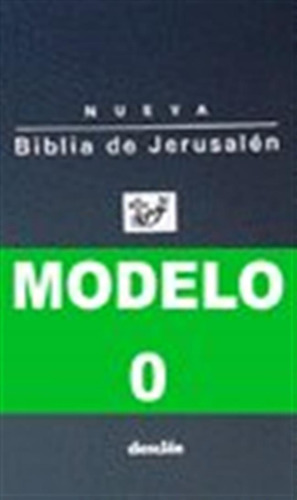 Biblia Jerusalen Modelo 0 Bolsillo Funda Plastico - Aa,vv,