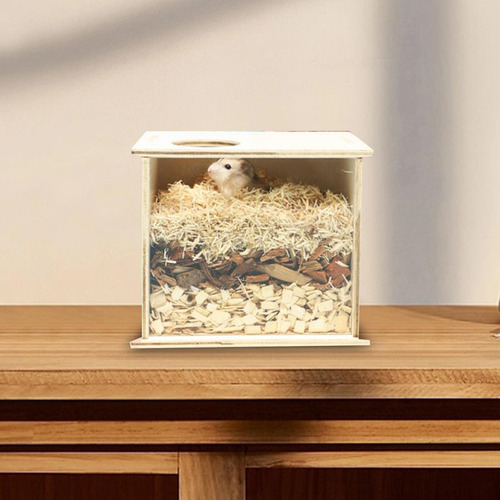 Caja De Baño De Arena Para Hámster, Jaula 16cmx13cmx14cm