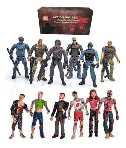 Ai-fun Juego De 12 Figuras De Acción, Figuras De Soldado D.