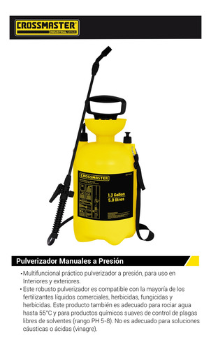 Imagen 2 de 4 de Pulverizador Manual 5 L Crossmaster 9937958