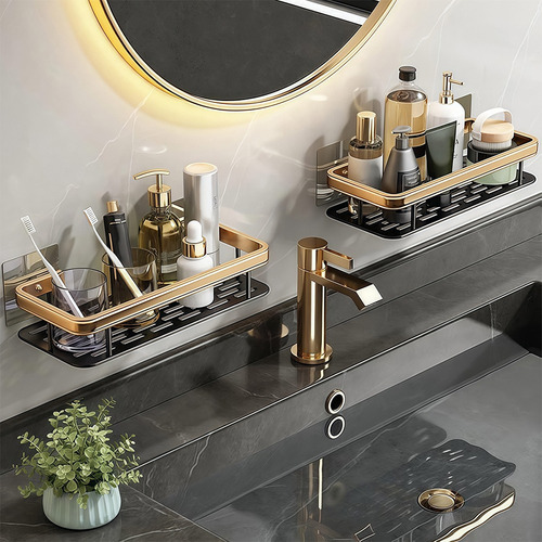 Triple Organizador De Ducha Jabonera Estante Adhesivo Baño