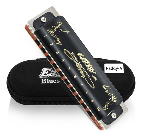 Armonica Blues Paddy A 10 Agujeros 20 Tonos 008k Armonica Di