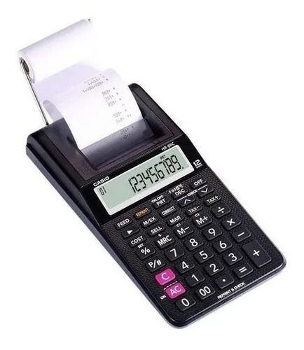 Calculadora Miniprint Casio Hr-8rc  Con Papel  .clock-time.