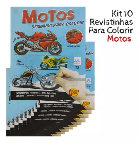 Desenhos para Pintar: Desenhos de Motos para Pintar