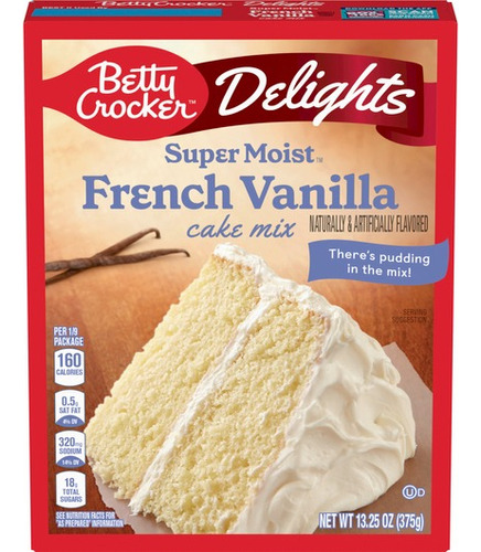 Harina Para Pastel Vanilla Francesa 375g Super Moist