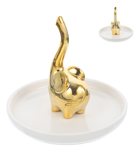 Bandeja Para Joyas Con Diseño De Elefantes Bebés Con Decorac