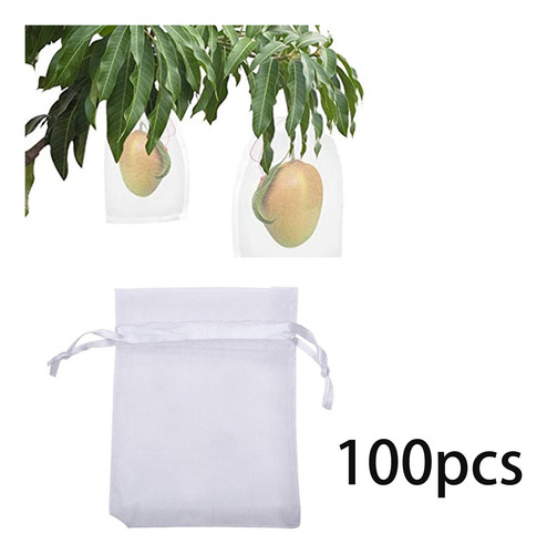 100 Uds Bolsas De Red De Protección De Frutas Bolsas De Red