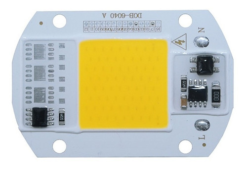 Led 50w Repuesto Cob Chip Smart Ic Luz Calida Directo 110vac