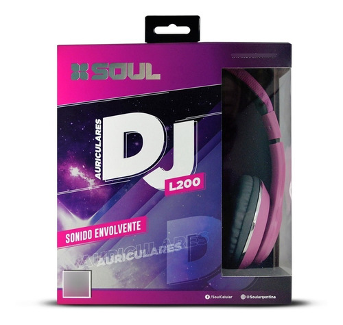 Auriculares Vincha Plegables Micrófono Celular Soul Dj L200 