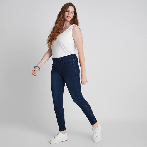 Jeans Mujer Curvi Calza Con Pretina Alta