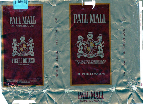 Marquilla. Pall Mall. Ind. Arg. Consumo A Bordo. Mira!!!