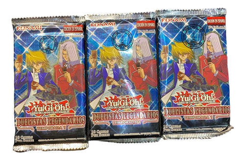 Yu-gi-oh! 3booster Pack-duelistas Legendarios Temp1-español