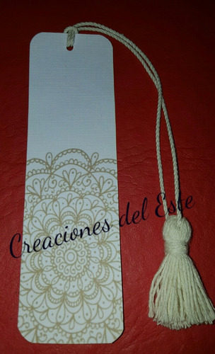 Imagen 7 de 7 de Marcalibros Personalizados Con Borla Decorativa X 3
